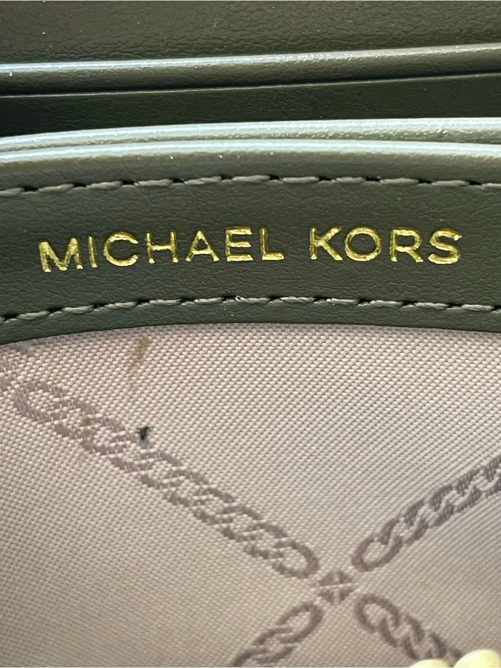 Michael Kors Small Jet Set Zip-Around Card Case Wallet: Vanilla, Sage, Olive